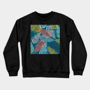 Palm leaf pattern Crewneck Sweatshirt